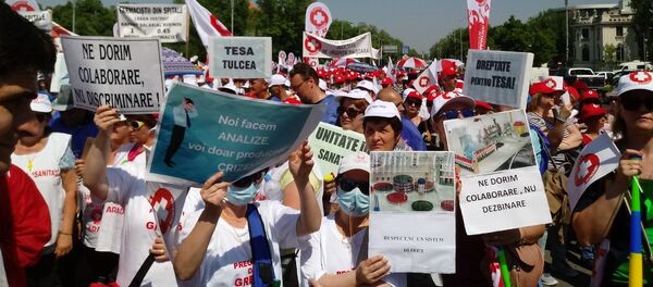 Proteste Sanitas - Sputnik Moldova-România