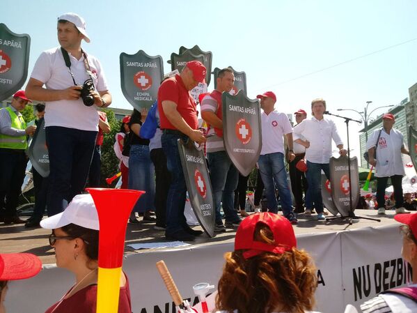Proteste Sanitas - Sputnik Moldova-România