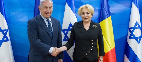 Viorica Dăncilă și Benjamin Netanyahu - Sputnik Moldova-România
