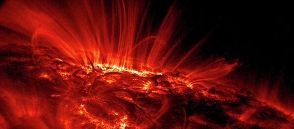 Ультрафиолетовое изображение солнечных пятен - Sputnik Молдова