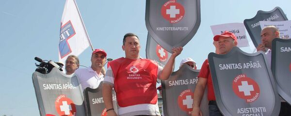 Proteste Sanitas - Sputnik Moldova-România