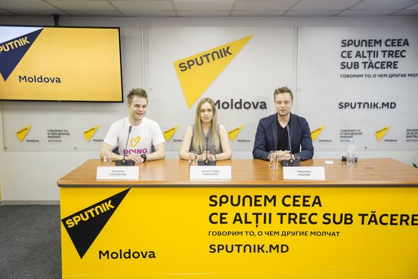 Никита Соловьёв, Александра Горбатая и Николай Райлян - Sputnik Молдова