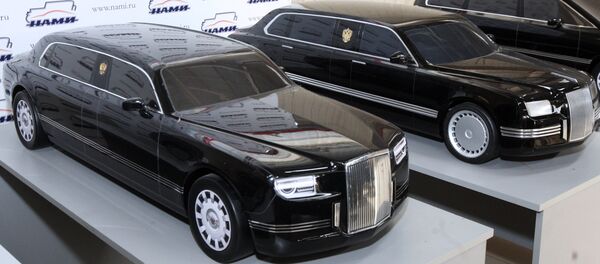 Models of cars designed under the project Cortege displayed at the Central Scientific Research Automobile and Engine Institute. - Sputnik Moldova-România