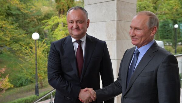 Президент РФ В. Путин встретился с президентом Молдовы И. Додоном - Sputnik Moldova-România