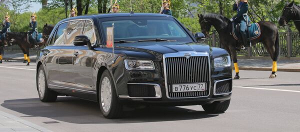 Автомобиль Кортеж во время церемонии инаугурации президента РФ Владимира Путина. 7 мая 2018 - Sputnik Moldova-România