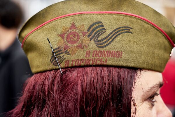 Участница акции Бессмертный полк в Риме - Sputnik Молдова