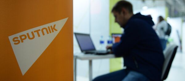 Логотип международного информационного агентства и радио Sputnik - Sputnik Moldova