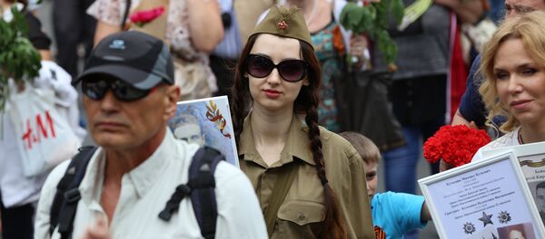 Акция Бессмертный полк в Кишиневе - Sputnik Молдова