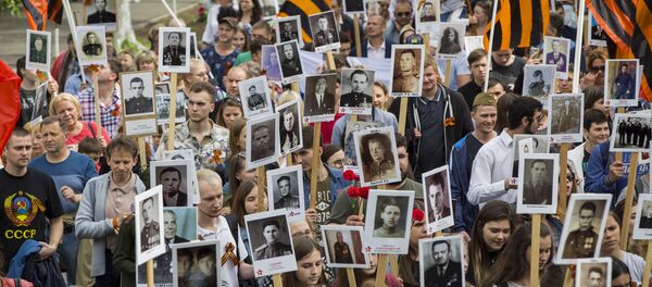 Акция Бессмертный полк в Кишиневе  - Sputnik Молдова