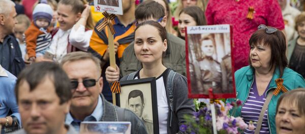 Акция Бессмертный полк в Кишиневе  - Sputnik Moldova