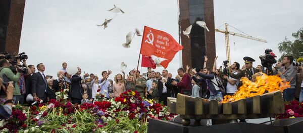 Акция Бессмертный полк в Кишиневе Акция Бессмертный полк в Кишиневе - Sputnik Молдова