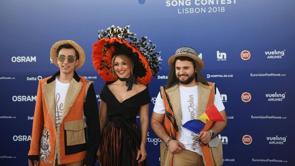 Группа DoReDos (Молдавия) на церемонии открытия 63-го международного конкурса песни Евровидение - 2018 в Лиссабоне - Sputnik Moldova