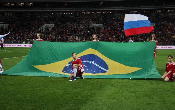 “Лужники” с честью выдержали товарищеский матч между сборными России и Бразилии - Sputnik Молдова
