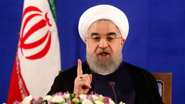 Пресс-конференция Президента Ирана Хасана Рухани (22 мая 2017). Тегеран, Иран - Sputnik Moldova-România