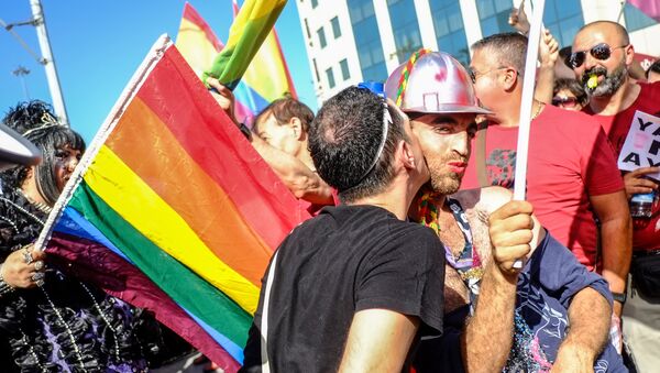 Paradă gay în Istanbul. Гей-парад в Стамбуле - Sputnik Молдова