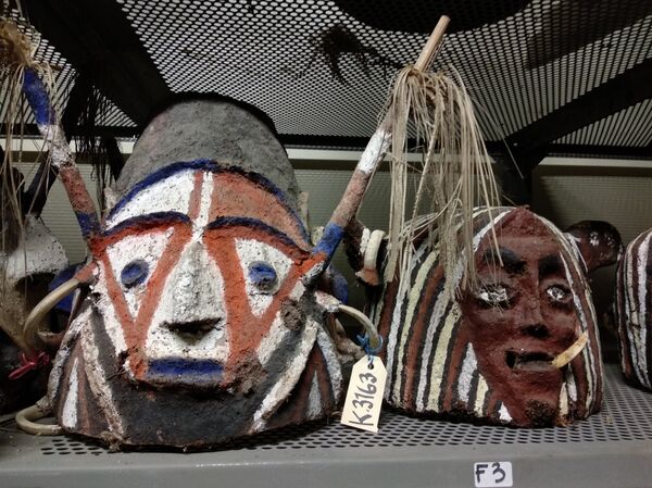 Вануату. Музей. Ритуальные маски - Sputnik Молдова
