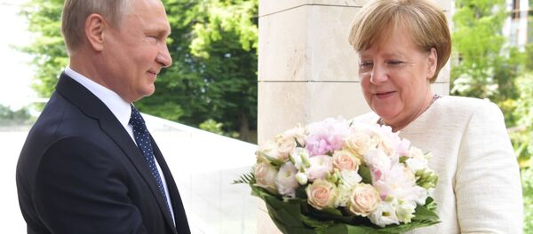 Flori pentru doamna cancelar - Sputnik Moldova