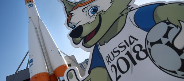 Фигура талисмана чемпионата мира по футболу 2018 в России волка Забиваки - Sputnik Молдова