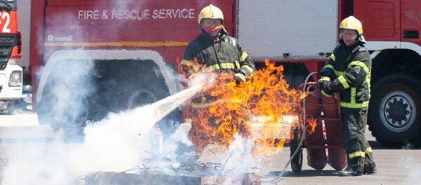 Учения пожарных - Sputnik Молдова