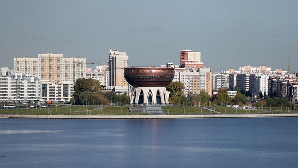 Вид на центр семьи Казан на набережной реки Казанки - Sputnik Молдова