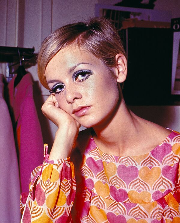Twiggy, model și actrița britanică, Londra, 1967 - Sputnik Moldova