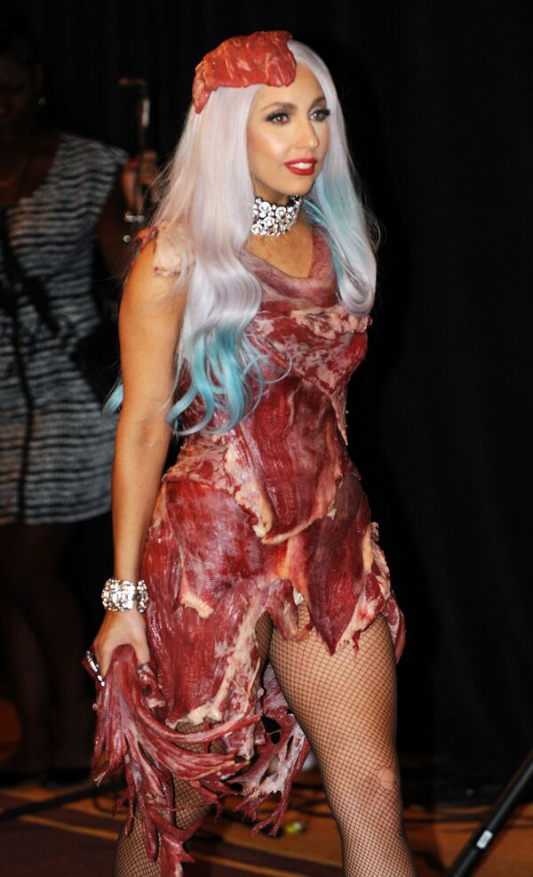 Cântăreața și actrița Lady Gaga la premierea MTV Video Music Awards, Los Angeles, 2010 - Sputnik Moldova-România