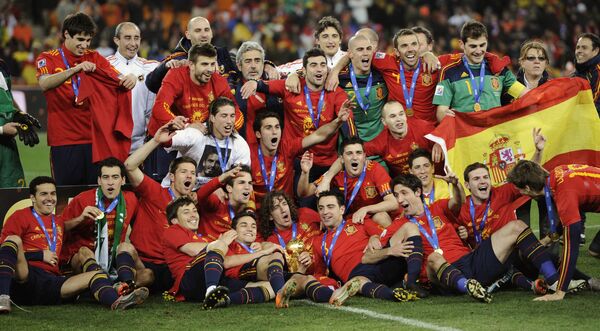 Naționala Spaniei la CM-2010 Naționala Spaniei la CM-2010 - Sputnik Moldova-România
