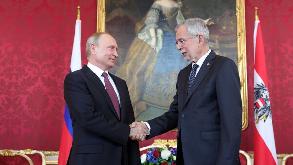 Рабочий визит президента РФ В. Путина в Австрию - Sputnik Moldova-România