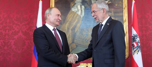 Рабочий визит президента РФ В. Путина в Австрию - Sputnik Moldova-România