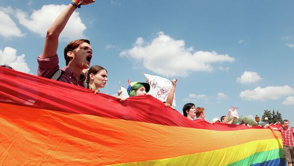 Митинг ЛГБТ-сообщества на Марсовом поле в Санкт-Петербурге - Sputnik Moldova-România