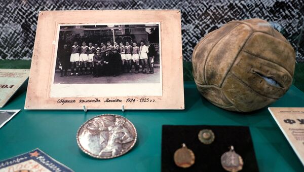 Открытие выставки История отечественного футбола в Санкт-Петербурге - Sputnik Молдова