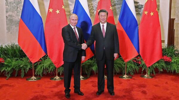 Președinții Rusiei și Chinei, Vladimir Putin și Xi Jinping - Sputnik Moldova-România