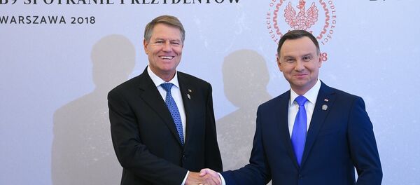 Klaus Iohannis și Andrzej Duda la Varșovia. 7 iunie 2018 - Sputnik Moldova-România