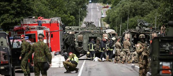 Авария с бронетранспортерами НАТО в Литве - Sputnik Молдова