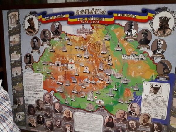 Harta României Mari - Sputnik Moldova-România