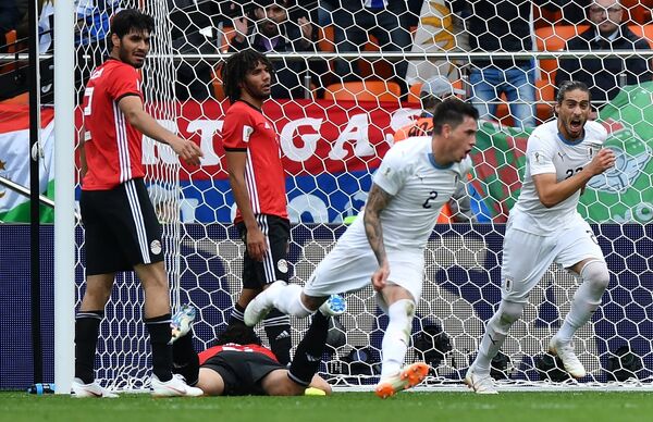 Jose Maria Gimenez (în centru), autorul unicului gol al partidei Jose Maria Gimenez (în centru), autorul unicului gol al partidei - Sputnik Moldova-România