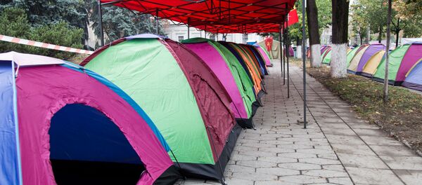 ПСРМ палатки - Sputnik Молдова