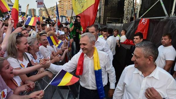 Liviu Dragnea, la mitingul PSD - Sputnik Moldova-România