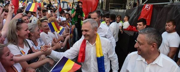 Liviu Dragnea, la mitingul PSD - Sputnik Moldova-România