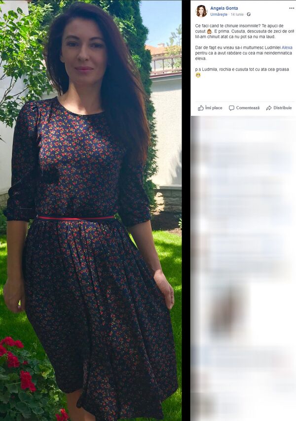 Пост Анжелы Гонца в Фейсбуке Пост Анжелы Гонца в Фейсбуке - Sputnik Молдова