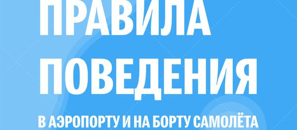 Правила поведения в аэропорту и на борту самолета Правила поведения в аэропорту и на борту самолета - Sputnik Молдова