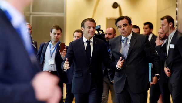 French President Emmanuel Macron arrives to take part in an emergency European Union leaders summit on immigration, in Brussels, Belgium June 24, 2018 - Sputnik Moldova-România