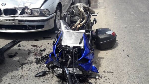 Accident de circulație cu implicarea unui motociclist pe str. Petricani din Chișinău - Sputnik Moldova