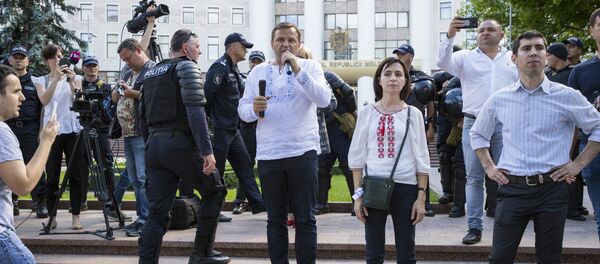 Протесты в центре Кишинева 24-06-2018 - Sputnik Молдова