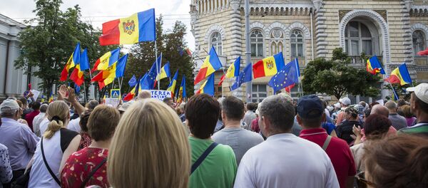 Протесты в центре Кишинева 24-06-2018 - Sputnik Moldova-România