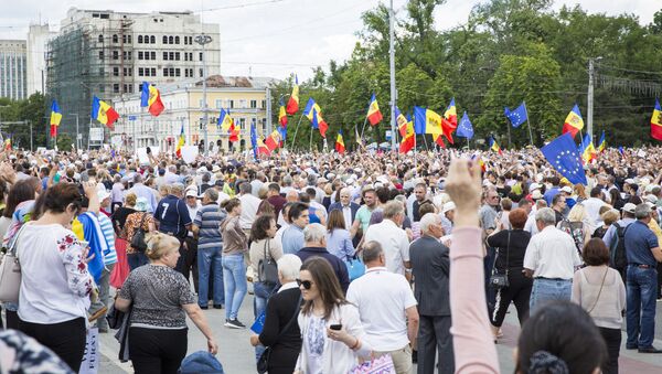 Протесты в центре Кишинева - Sputnik Moldova