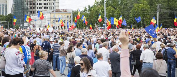 Протесты в центре Кишинева - Sputnik Moldova