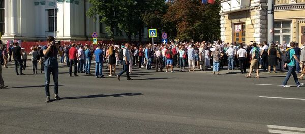 Протесты в центре Кишинева - Sputnik Молдова