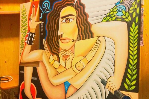 Портрет Ольги Бузовой работы Кристиана Апостола Портрет Ольги Бузовой работы Кристиана Апостола - Sputnik Молдова