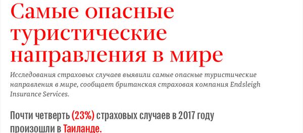 Самые опасные туристические направления в мире Самые опасные туристические направления в мире - Sputnik Молдова